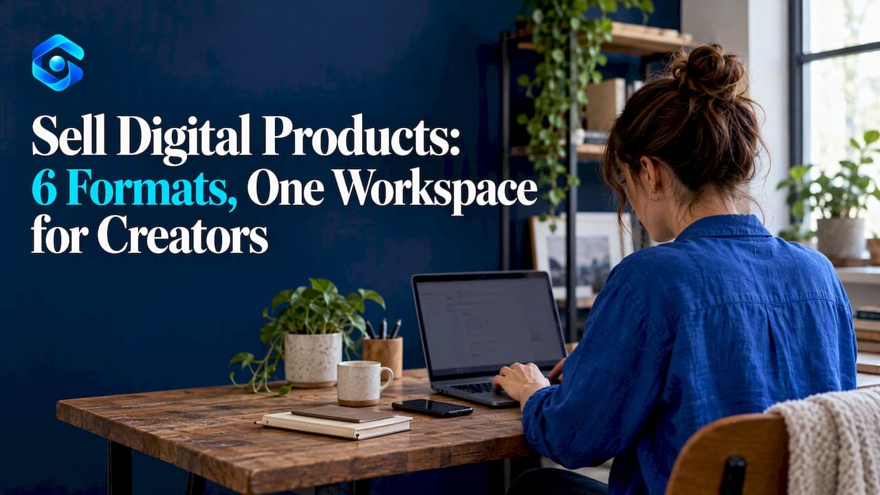 Sell Digital Products: 6 Formats, One Workspace for Creators