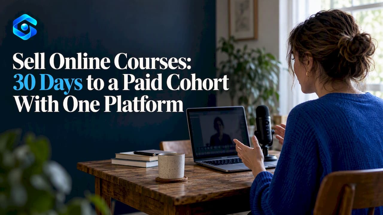 Sell Online Courses: 30 Days to a Paid Cohort With One Platform