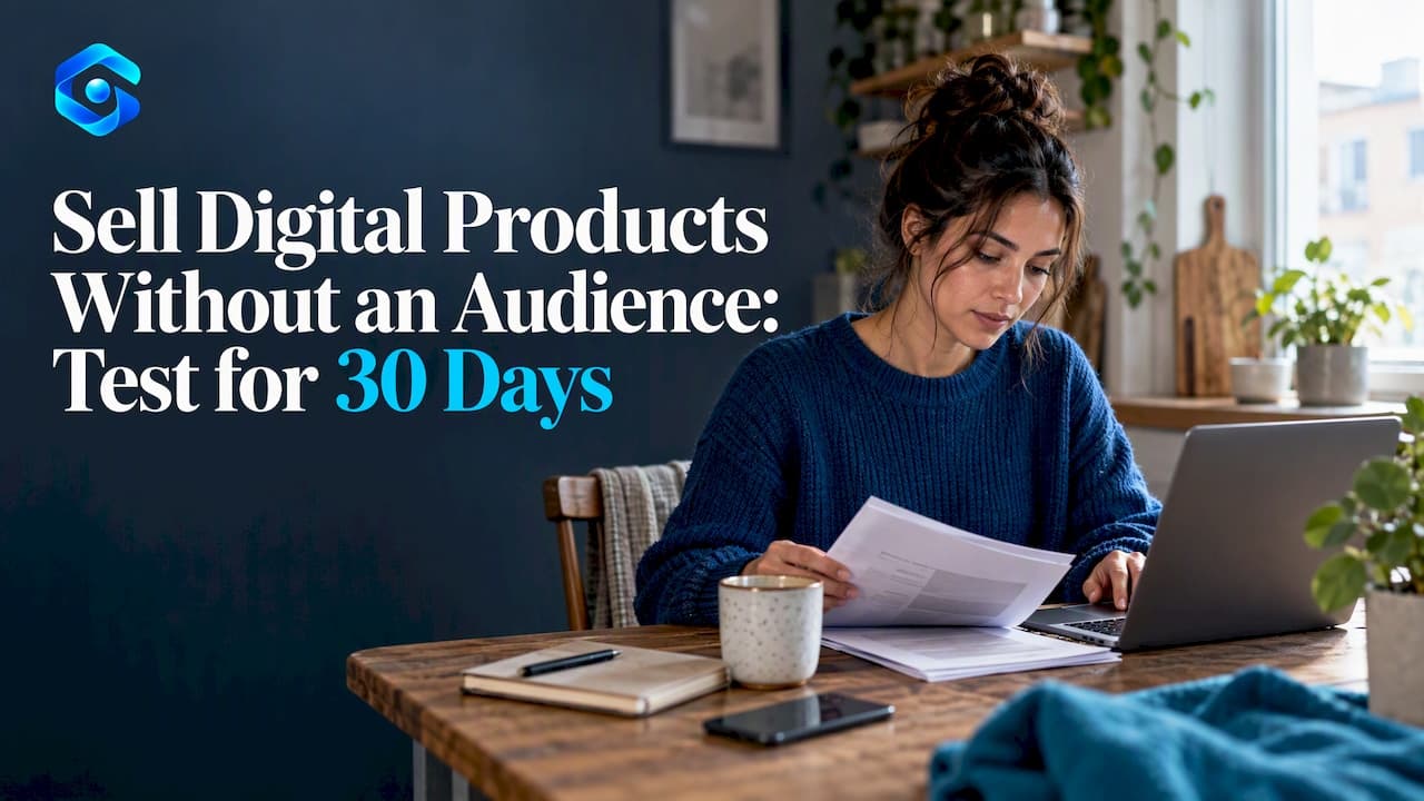 Sell Digital Products Without an Audience: Test for 30 Days