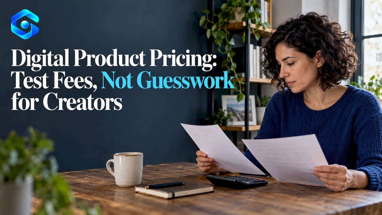 Digital Product Pricing: Test Fees, Not Guesswork for Creators