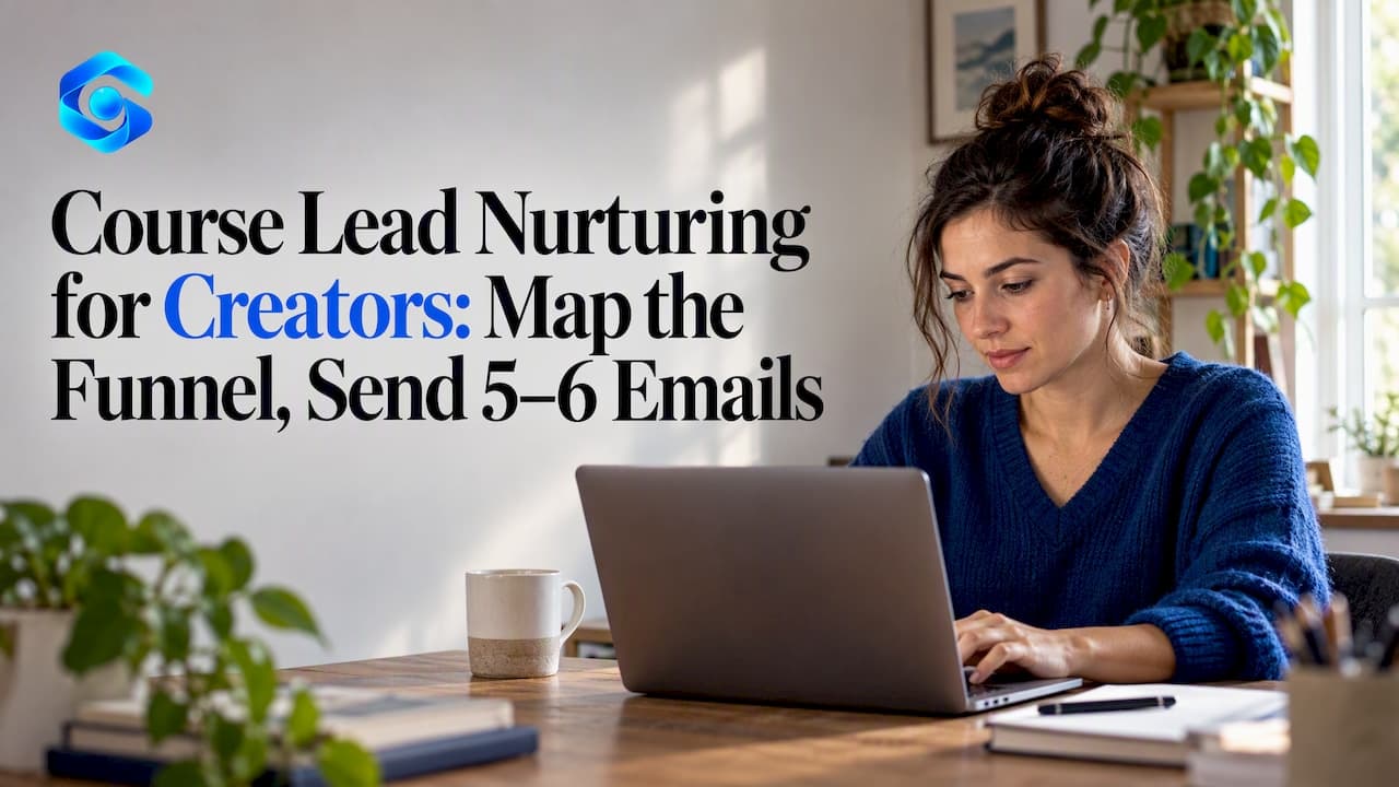 Course Lead Nurturing for Creators: Map the Funnel, Send 5–6 Emails