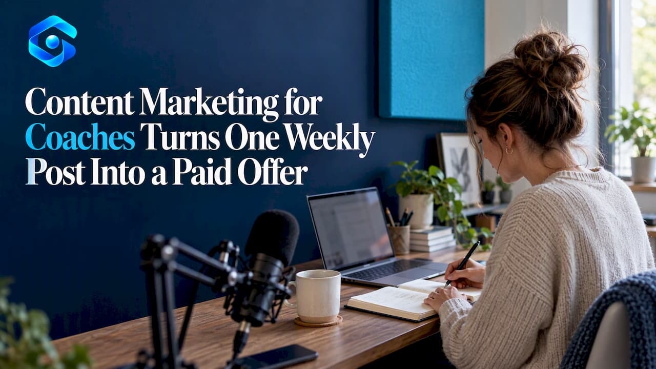 Content Marketing for Coaches Turns One Weekly Post Into a Paid Offer